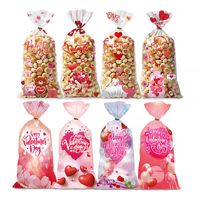 Valentine's Day Cute Simple Style Heart Shape Plastic Gift Wrapping Supplies main image 1