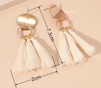 1 Pair Retro Solid Color Plating Alloy Gold Plated Drop Earrings main image 2