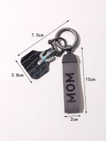 Simple Style Cactus Letter Pu Leather Alloy Turquoise Inlay Turquoise Bag Pendant Keychain main image 2