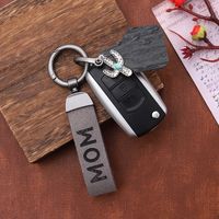 Simple Style Cactus Letter Pu Leather Alloy Turquoise Inlay Turquoise Bag Pendant Keychain main image 1