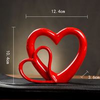 Simple Style Heart Shape Ceramics Vase sku image 3