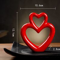 Simple Style Heart Shape Ceramics Vase sku image 2