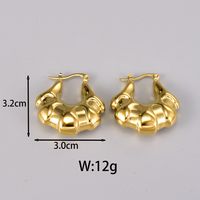 1 Pair Simple Style Classic Style C Shape Plating Titanium Steel 18k Gold Plated Silver Plated Ear Studs sku image 11