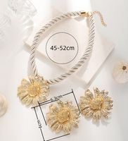 Einfacher Stil Klassischer Stil Blume Legierung Überzug Vergoldet Frau Schmuck-set main image 2