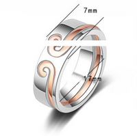 Simple Style Hoop Spell Copper Plating Adjustable Ring main image 4