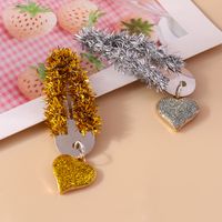 Women's Simple Style Heart Shape Alloy Plating Hair Clip main image 1