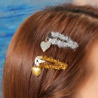 Women's Simple Style Heart Shape Alloy Plating Hair Clip main image 4