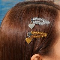 Women's Simple Style Heart Shape Alloy Plating Hair Clip main image 3