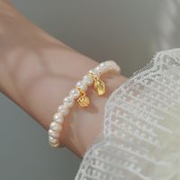 Simple Style Flower Lotus Seedpod Freshwater Pearl Bracelets main image 1
