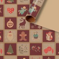 Christmas Penguin Gift Box Snowman Kraft Paper Party Gift Wrapping Supplies sku image 4