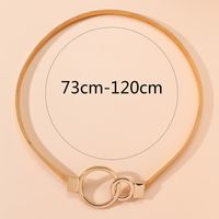 Simple Style Round Alloy Women's Chain Belts main image 2
