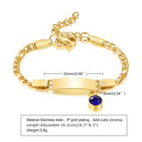 Casual Round Stainless Steel Gold Plated Zircon Bracelets In Bulk sku image 9