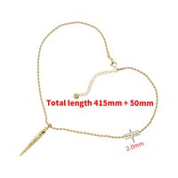 Casual Elegant Solid Color Copper Plating Inlay Artificial Pearls 18k Gold Plated Pendant Necklace main image 2