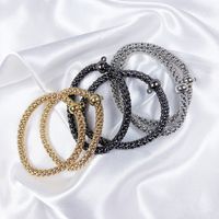 6 Pieces Casual Simple Style Classic Style Solid Color Honeycomb Ferroalloy Shiny Metallic Handmade Plating Chain Jewelry Accessories main image 5