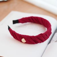Korean Fabric Woolen Knitting Fold Headband sku image 1