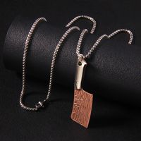 Hip-Hop Vintage Style Commute Blade 201 Stainless Steel Zinc Alloy Unisex Pendant Necklace main image 6