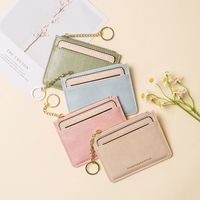 Women's Solid Color Pu Leather Zipper Coin Purses main image 7