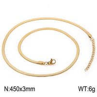 Simple Style Geometric Stainless Steel Plating Layered Necklaces sku image 3