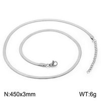 Simple Style Geometric Stainless Steel Plating Layered Necklaces sku image 1