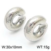 1 Pair Modern Style Water Droplets Plating Stainless Steel 18K Gold Plated Ear Studs sku image 50