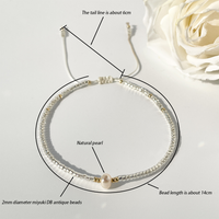 Casual Simple Style Circle Beaded Natural Stone Glass Pearl Bracelets Drawstring Bracelets main image 2