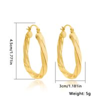 1 Pair Elegant Lady Round Plating Copper Gold Plated Earrings sku image 1