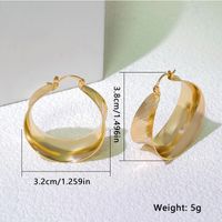 1 Pair Elegant Lady Round Plating Copper Gold Plated Earrings main image 10
