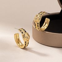 1 Pair Vintage Style Lion Alloy Ear Studs main image 3