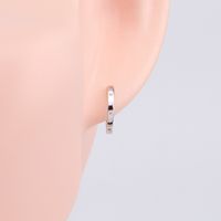 1 Pair Simple Style Solid Color Plating Sterling Silver Gold Plated Earrings main image 6