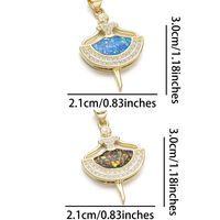1 Piece Basic Whale Copper Plating Inlay Jewelry Accessories main image 2