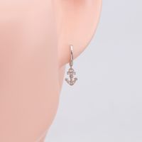1 Pair Modern Style Arrow Plating Inlay Sterling Silver Zircon Gold Plated Earrings main image 6