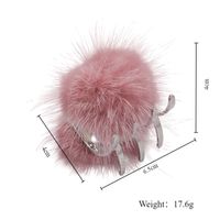 Women's Simple Style Solid Color Alloy Hairball Plating Hair Claws main image 2