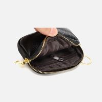 Women's Solid Color Leather Zipper Coin Purses main image 4