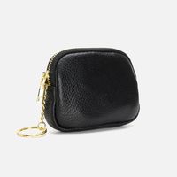 Women's Solid Color Leather Zipper Coin Purses main image 1