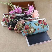 Women's Flower Canvas Buckle Wallets main image 1