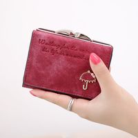 Women's Solid Color Pu Leather Magnetic Buckle Wallets sku image 5