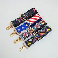 Polyester Cotton Color Block Bag Strap main image 3