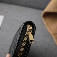 Unisex Solid Color Pu Leather Zipper Card Holders main image 5