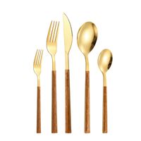 Casual Vacation Multicolor Stainless Steel Wood Spoon 1 Piece main image 4