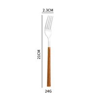 Casual Vacation Multicolor Stainless Steel Wood Spoon 1 Piece sku image 3