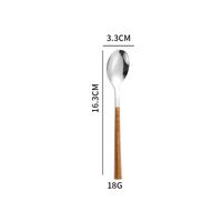 Casual Vacation Multicolor Stainless Steel Wood Spoon 1 Piece sku image 2