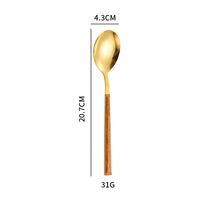 Casual Vacation Multicolor Stainless Steel Wood Spoon 1 Piece sku image 9