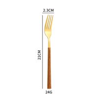 Casual Vacation Multicolor Stainless Steel Wood Spoon 1 Piece sku image 10