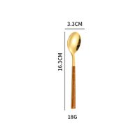 Casual Vacation Multicolor Stainless Steel Wood Spoon 1 Piece sku image 7