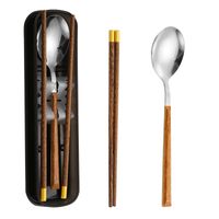 Casual Vacation Multicolor Stainless Steel Wood Spoon 1 Piece sku image 12