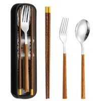 Casual Vacation Multicolor Stainless Steel Wood Spoon 1 Piece sku image 16