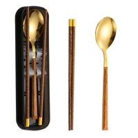 Casual Vacation Multicolor Stainless Steel Wood Spoon 1 Piece sku image 14