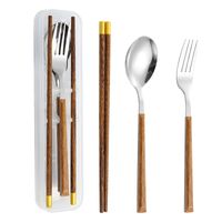 Casual Vacation Multicolor Stainless Steel Wood Spoon 1 Piece sku image 17