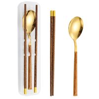 Casual Vacation Multicolor Stainless Steel Wood Spoon 1 Piece sku image 15
