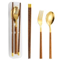 Casual Vacation Multicolor Stainless Steel Wood Spoon 1 Piece sku image 19